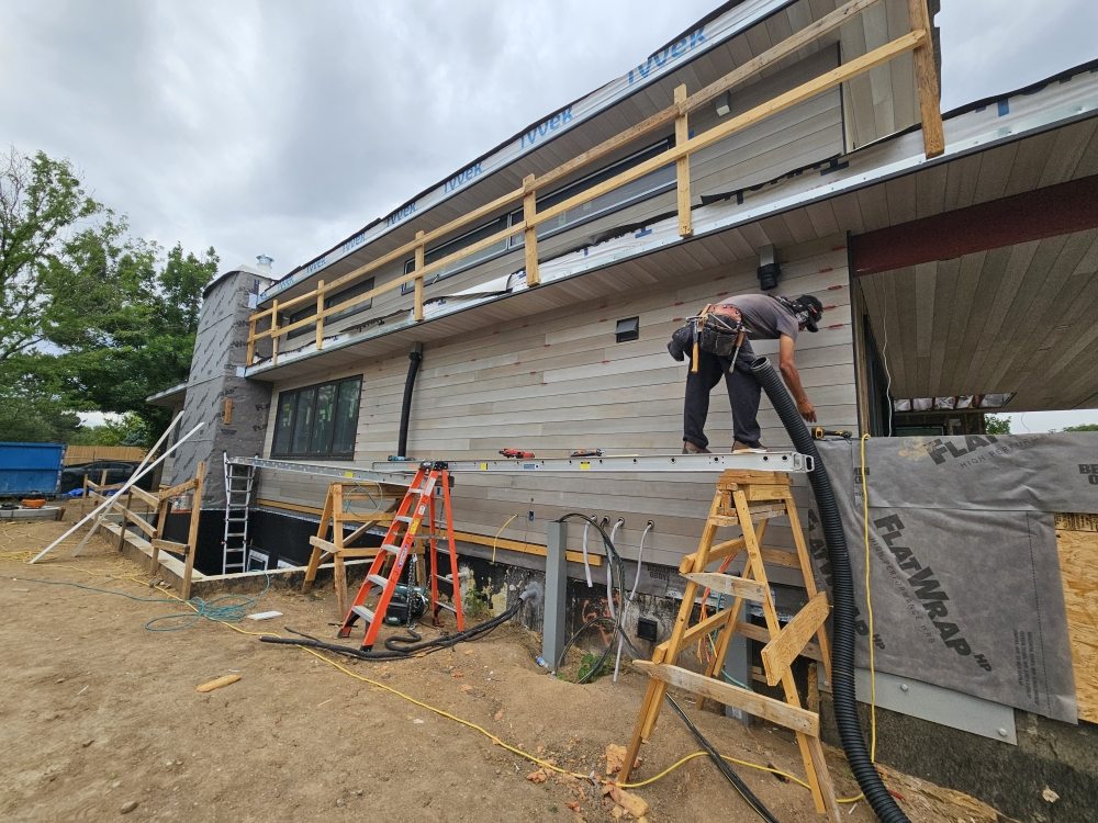 Big Elk Construction Finished this Stucco project in Longmont Colorado